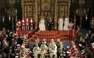 Discours de la Reine devant la chambre des Lords