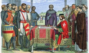 Le roi Jean signe la Magna carta