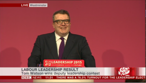 Tom Watson, nouveau deputy leader du Labour