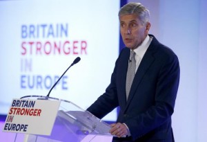 Stuart Rose, leader de la campagne "Britain stronger in Europe"