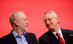 Le leader et Hilary Benn ont porté des vues strictement opposées