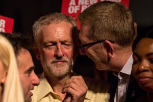 Corbyn et Len McCluskey, patron de Unite