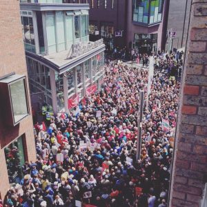 Manifestation pro Corbyn à Liverpool